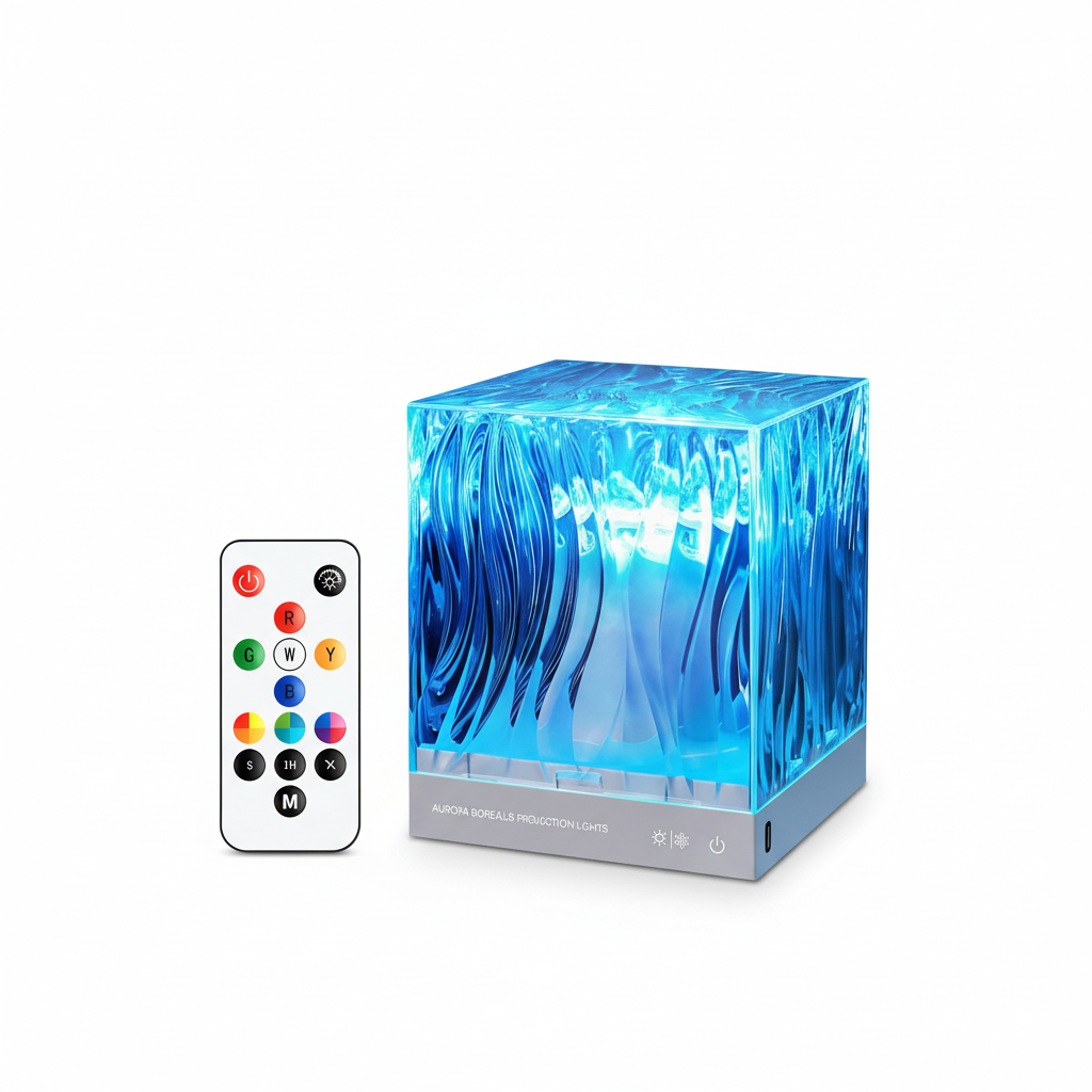 Aurora Borealis Projection Lamp Ocean Atmosphere Lamp Ceiling Starry Night Light Creative Gift for Bedroom Restaurant Decoration